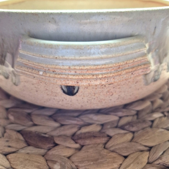 Large Vtg Earthwear Golden Brown Pottery Dish/Bowl W/Lid Heavyweight - Picture 7 of 11